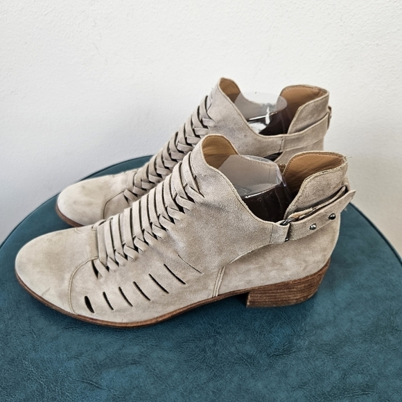 Sam Edelman Pierson Woven Cutout Booties in Putty Size 9 - Picture 5 of 10